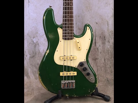 Luthier Made Jazz Bass 2023 - Aged British Racing Green image 25