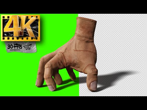 The Addams Family Hand | Green Screen Wednesday- Footage 4K