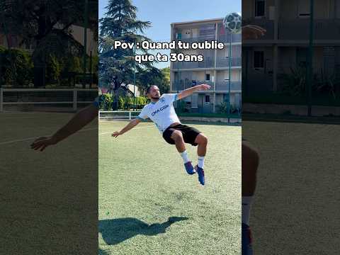 Quand t’as plus l’âge pour faire des retournés 😅