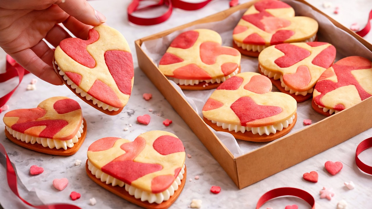 Valentine’s Heart Cookies Box by Baking Moments — recipe photo