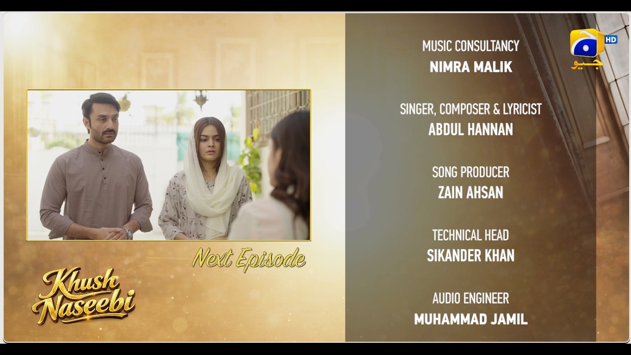 Khush Naseebi Episode 21 Teaser - 12th April 2026 - HAR PAL GEO