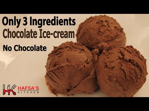 Only 3 Ingredient chocolate Ice cream [NO Machine] 3 ingredient Chocolate Ice Cream in Lock-Down