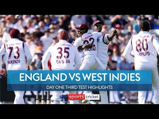 West Indies take charge at Edgbaston! | England vs West Indies | Day One Third Test Highlights