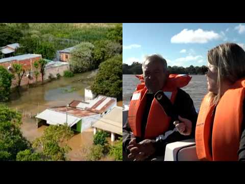 "NO HAY TIERRA": el drama de los isleños en Corrientes por la histórica crecida del Paraná