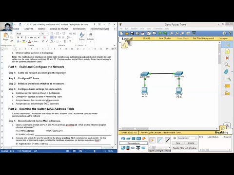 5.2.1.7 Lab - Viewing the Switch MAC Address Table