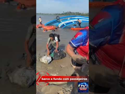 banco afunda em boa vista do ramo Amazonas não ouve mort...foram  resgate #amazonia #noticias#brasil