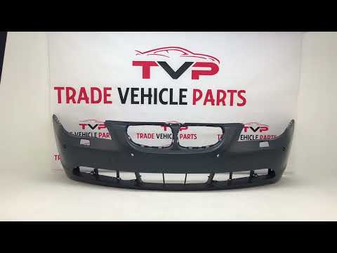 Fits BMW 5 E60 2003-2007 Front Bumper With Pdc W/Washer Hole Not M Sport Or M5 Models Primed video