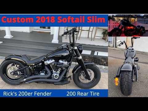 Custom 2018 Harley Davidson Softail Slim with 200 Rear Tire