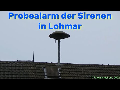 Probealarm Sirene E57 Scheiderhöhe | Sirenenprobe Lohmar | Sirenenalarm für die Feuerwehr