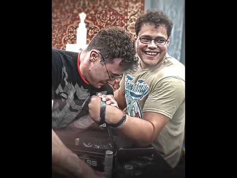 SchoolBoy and Akimbo both have made great progress 🔥 #armwrestling #armwrestler #shorts #fyp