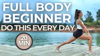 BEGINNER FULL BODY WORKOUT to Lose Weight and Burn Fat | Low Impact, No Jumps | 20 MIN