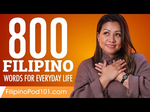 800 Filipino Words for Everyday Life - Basic Vocabulary #40
