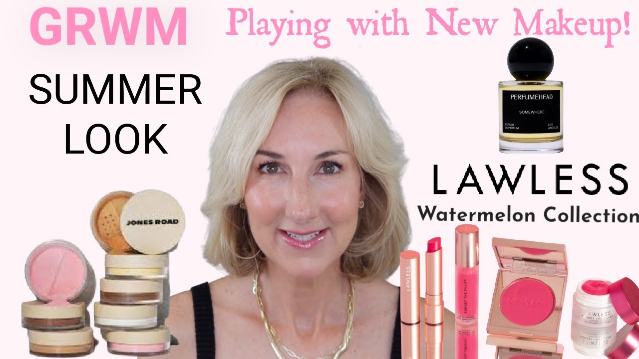 GRWM | SUMMER LOOK USING NEW! CLEAN BEAUTY FROM JONES ROAD | LAWLESS | PERFUMEHEAD AND MORE!