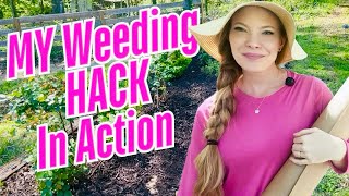 Using My Secret Weed Busting Hack In the Rose Garden And Side Flowerbed