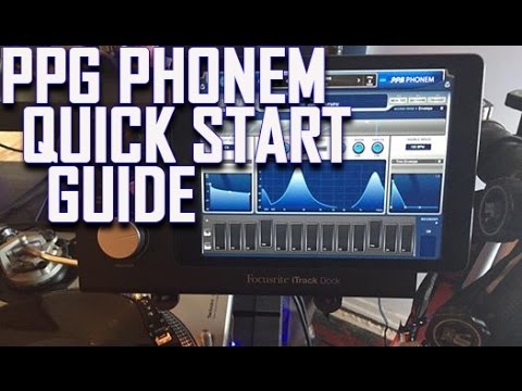 PPG Phonem Quick Start Guide For iPad Voice  Synthesizer