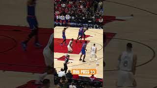 QB Josh Hart with the big pass to Karl-Anthony Towns 💪 #knicks #nba #basketballshorts #joshhart