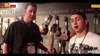 Video thumbnail for Gretsch - G5034TFT Rancher with Bigsby and new Roots series at NAMM 2014 by GAK