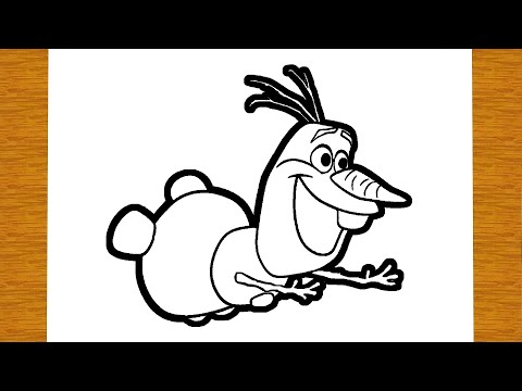 COMMENT DESSINER L'OLAF (LA REINE DES NEIGES) | Dessins faciles
