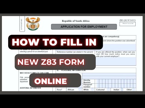 HOW TO FILL NEWLY APPROVED Z83 FORM 2023 (MICROSOFT EDGE)
