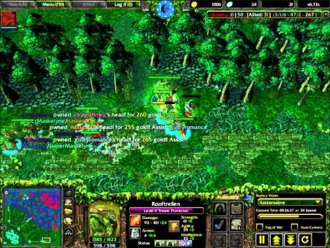 Defence of the Ancients v6.72c - Rooftrellen the Treant Protector