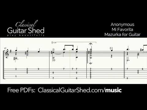 Mi Favorita - Free Classical Guitar Sheet Music