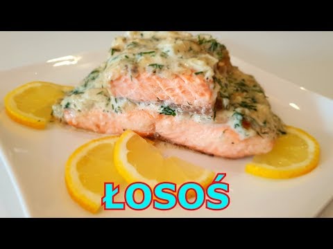 Pyszny ŁOSOŚ w sosie koperkowym - obiad w 20 minut 👌 ryba z patelni + łatwy i szybki sos koperkowy 👍