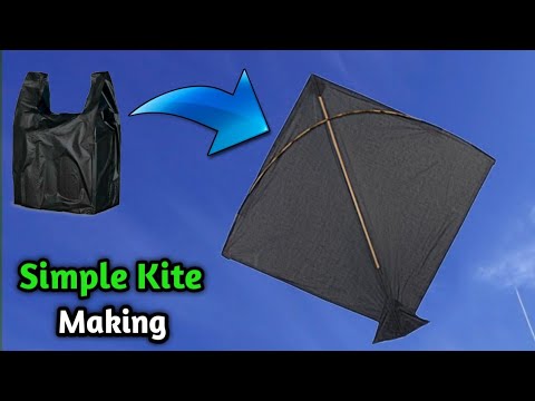 How to Make Kite at Home | Using plastic Carry Bag | Perfect Kite Making | The Mj