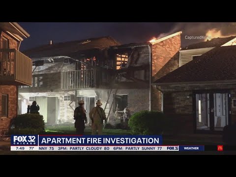 Massive apartment fire breaks out in McHenry