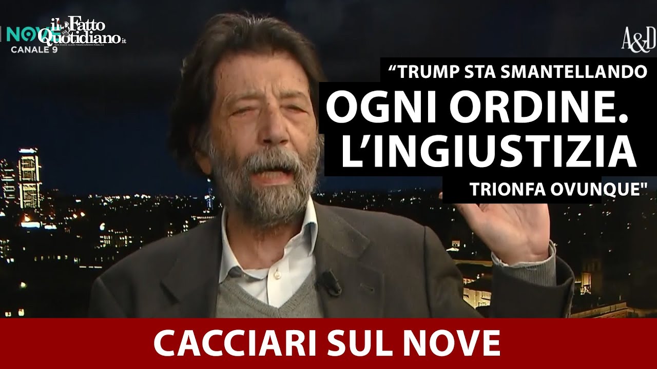 Cacciari: "Trump sta smantellando ogni ordine: l'ingiustizia trionfa ovunque e si sfascia tutto"