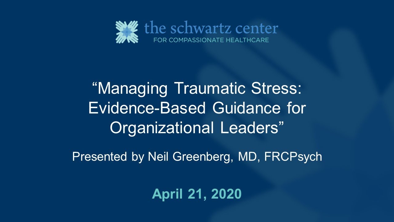 Managing Traumatic Stress: Evidence-Based Guidance for Organizational Leaders