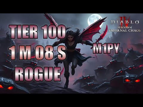 DESTROYING T100 in ONE MINUTE - Hit & Run Death Trap "The T100 Destroyer" Rogue Diablo 4 Season 10