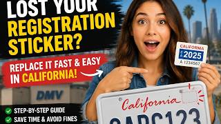 How to replace a lost registration sticker in California