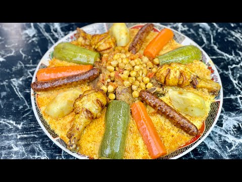 COUSCOUS ROYAL RECIPE 👑 Easy recipe explained step by step With subtitles
