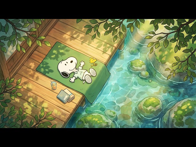 Snoopy Lazy Summer Afternoon ☀️ Chill Lofi Beats Playlist for Work, Study & Gentle Nature Vibes SDDEFAULT Thumbnail