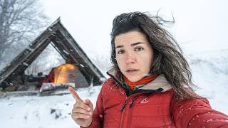 Wild Camping Alone, Caught In The Snow