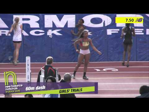 Girls 60m Heat 1 - New Balance Indoor Nationals 2012