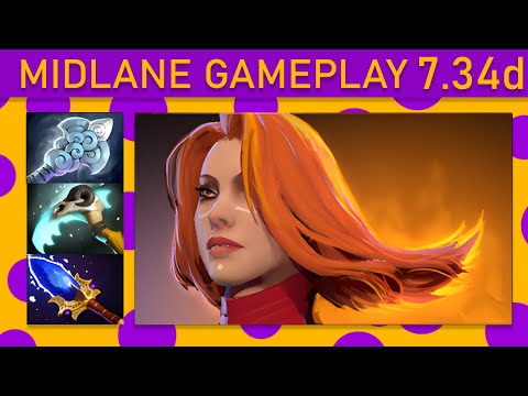 ⭐Alone  Lina 20+ Kills! Mid Gameplay - Dota 2 Top MMR