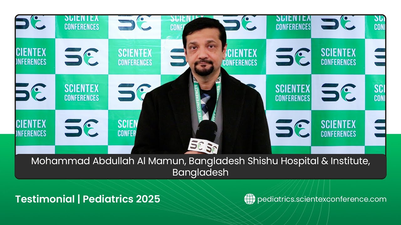 Mohammad Abdullah Al Mamun, Bangladesh Shishu Hospital & Institute, Bangladesh, for pediatrics 2025