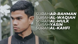 Download lagu Surah AR RAHMAN Surah AL WAQIAH Surah AL MULK Sura... mp3