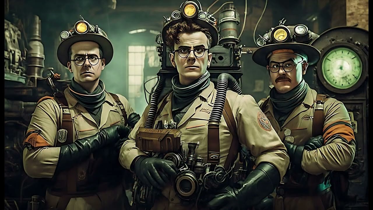 Ghostbusters 1877 Reimagined Steampunk Style AI Art Collection  Kevin Reynolds
