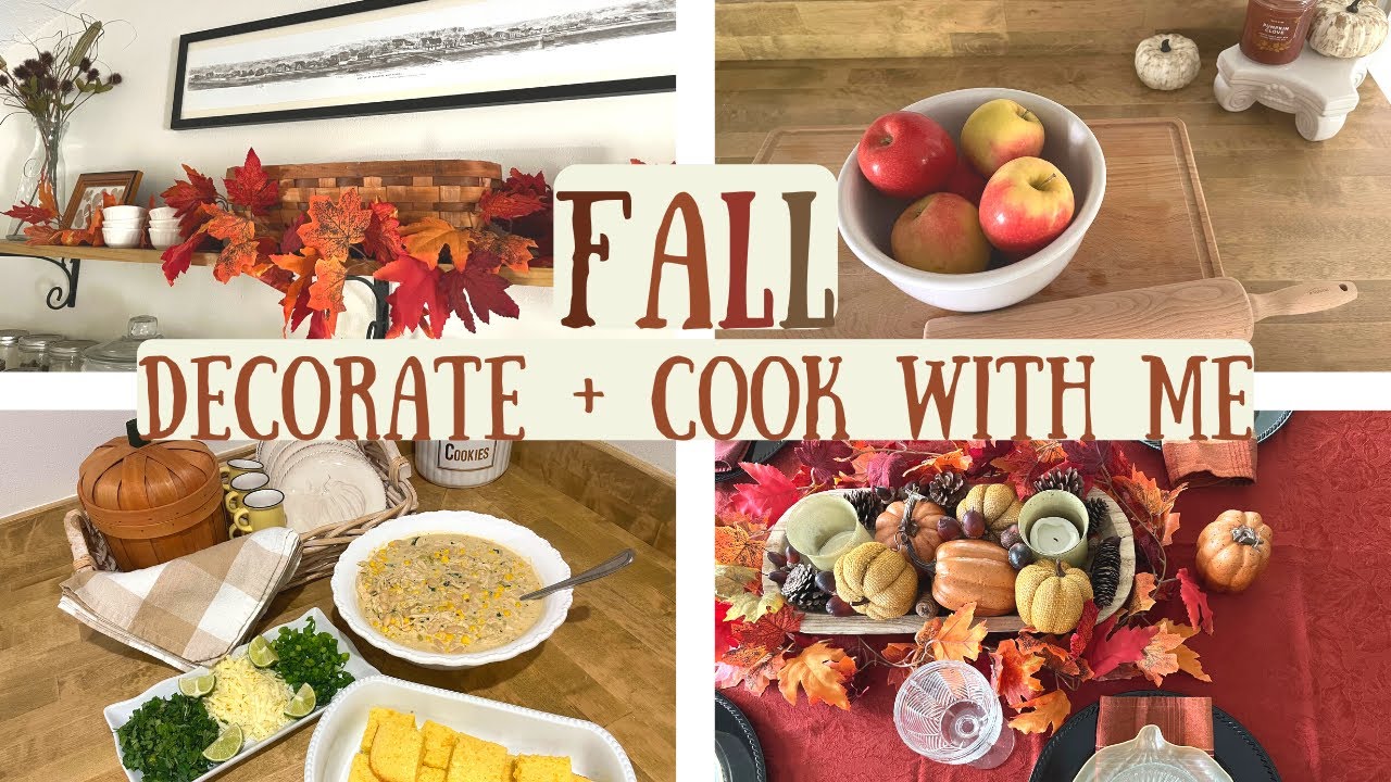 FALL Dinner Ideas 🍁 cozy fall cook with me 2022 (best dutch apple pie ...