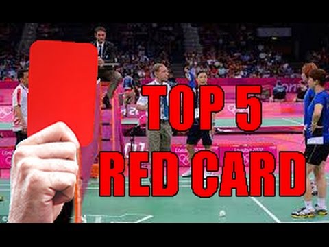 TOP 5 BADMINTON RED CARD!