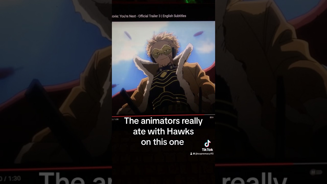 They really ate with this one 🤤 #hawks #mha #myheroacademia #anime