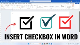 How To Insert Checkbox in Word | Create Checkbox for Fillable Forms in Word [2024]