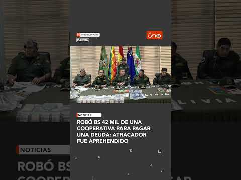 Tras el atraco a una cooperativa en La Guardia, la Policía logró capturar al presunto autor y recupe