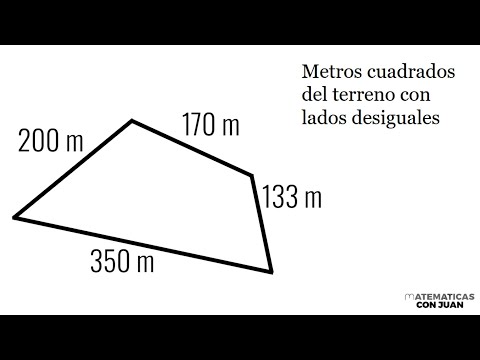 LOS METROS CUADRADOS DE UN TERRENO CON MEDIDAS DIFERENTES. Geometría Básica