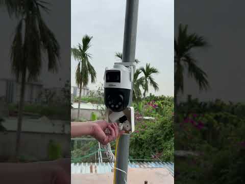 Install dahua security cameras：5+5MP Outdoor Wi-Fi Dual-Lens Pan & Tilt Camera #dahua#usa
