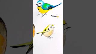 Let's paint a cute little bird 🐦 | #painting #cute #art #draw
