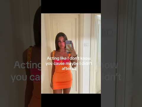 Stylish Selfie in a Chic Orange Dress#fashion #selfie #dress #style