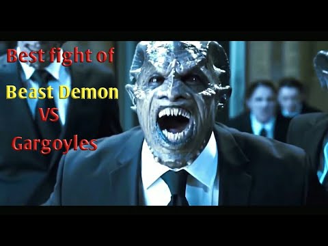 BEAST DEMON VS GARGOYLES FIGHT SCENE-HD